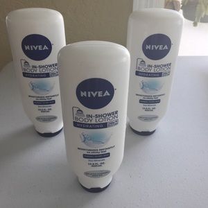 3 Nivea in shower body lotion.😀