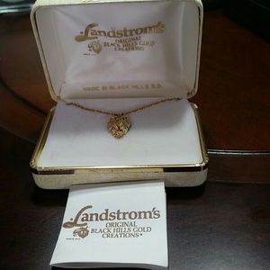 Black hills gold pendant necklace.