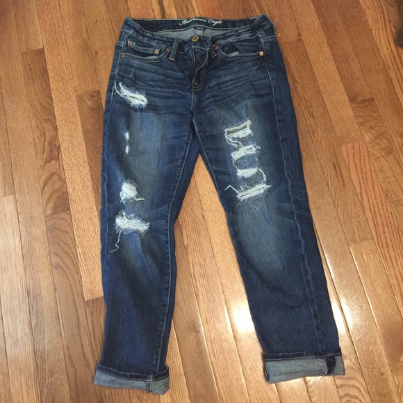 American Eagle Stretch Slouchy crop