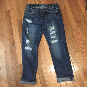 American Eagle Stretch Slouchy crop