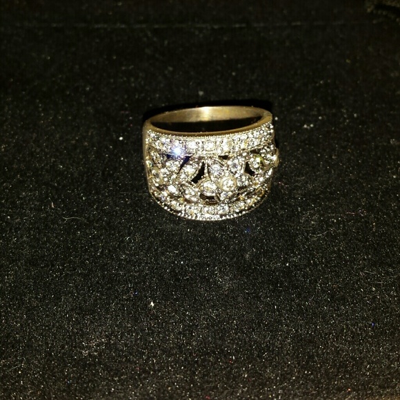 Crystal Sterling Silver Ring