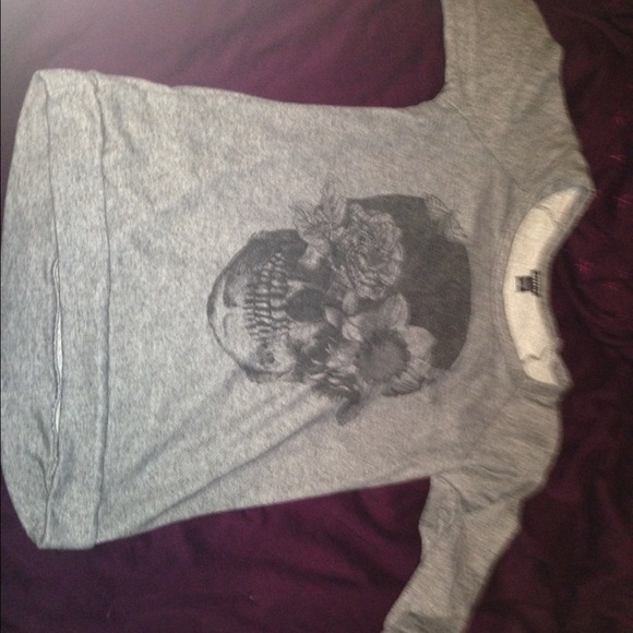 floral skull top