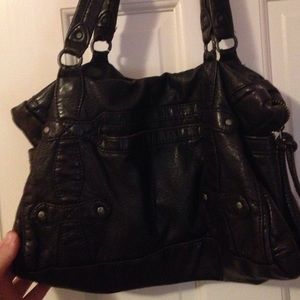 Dark chocolate brown converse bag