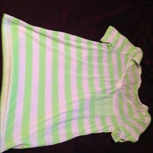 green striped top