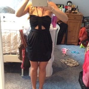 Black BCBG cutout dress
