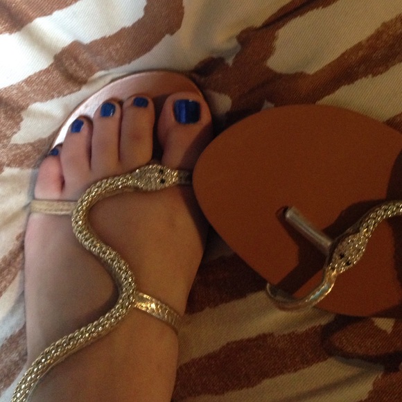 Unique snake sandals