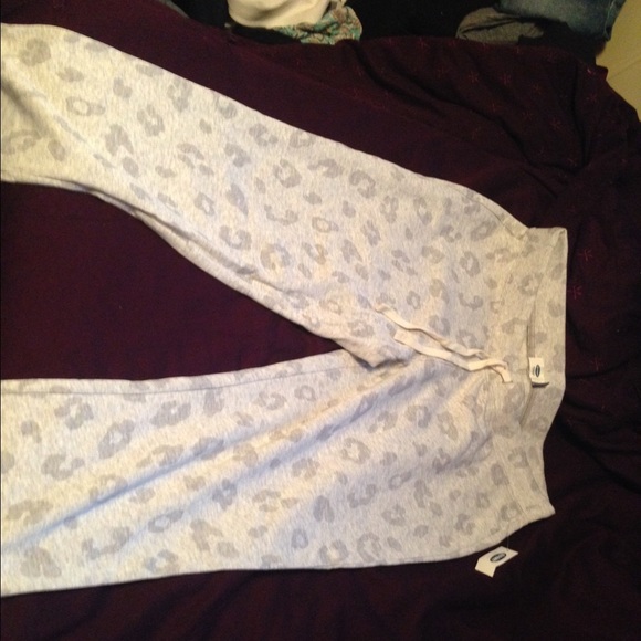 grey cheetah print sweats