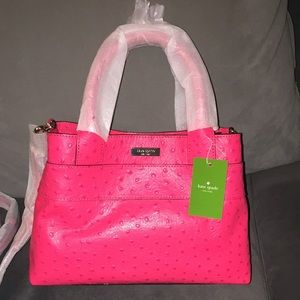 Kate Spade Charm City Ostrich bag NWT