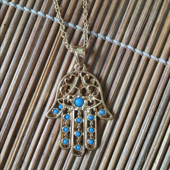 HAMSA HAND NECKLACE ✌🏻️☀️SALE