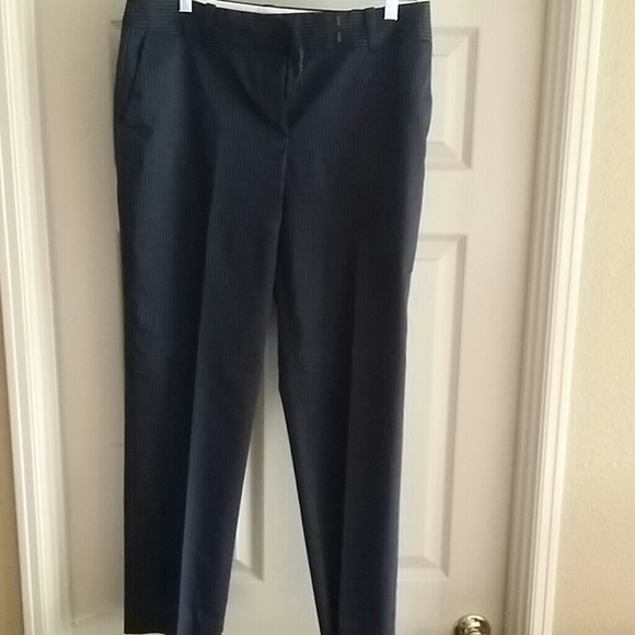 Navy Pinstripe Trouser