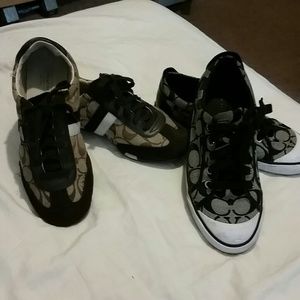 Coach size 7 women gym shoes