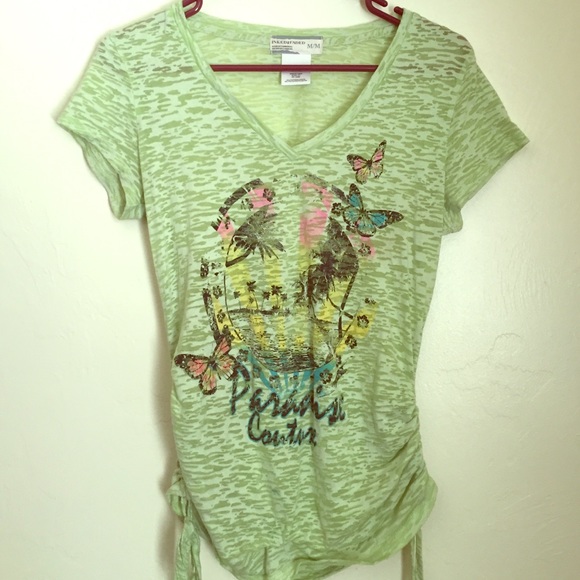 Lemon V-Neck transparent shirt