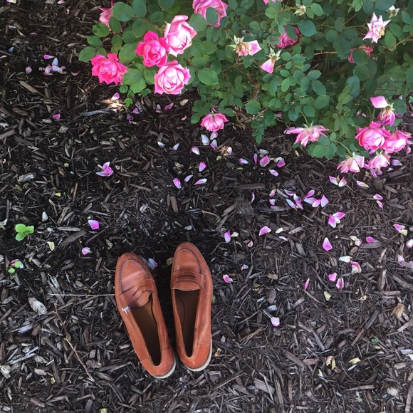 Genuine leather penny loafers