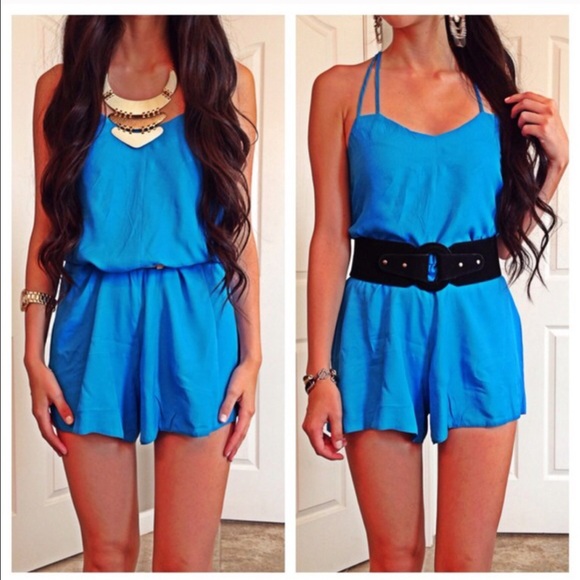 Other - Blue romper never worn
