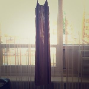 American Apparel Accordion Pleat Trapeze Dress