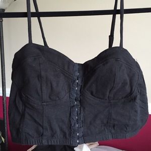 Forever 21 Black Bustier NWOT