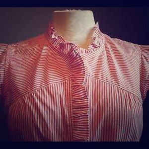 Sweet Anthro striped cotton summer top