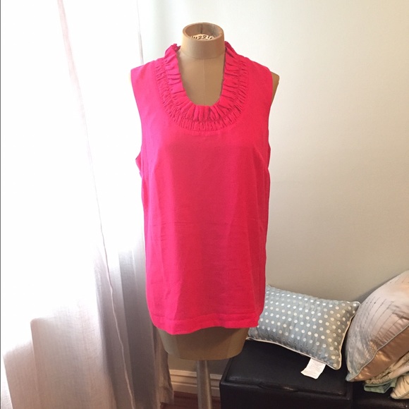 ⬇️♥️SALE!! Ann Taylor pleated neckline blouse