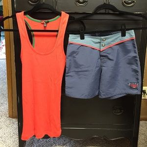 🌷Bundle🌷 Roxy Board Shorts and 21 Tank