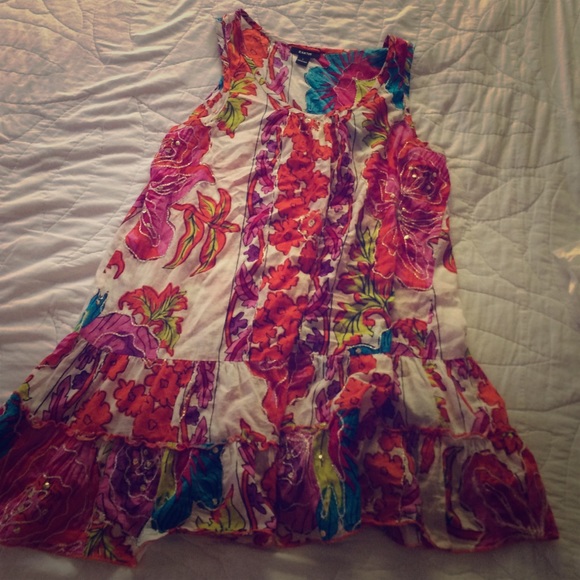Floral dress made in India