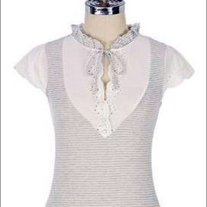 Bundle Cute light grey and white Anthro top