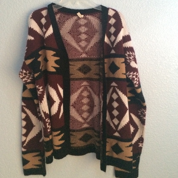 Tribal Print Cardigan