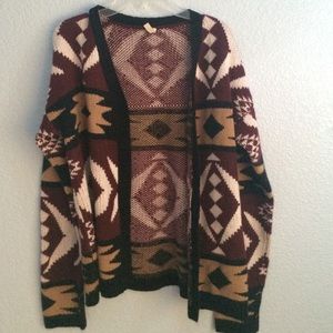 Tribal Print Cardigan