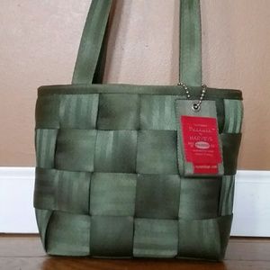Harveys dark green seat belt bag
