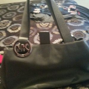 Micheal Kors grey & silver purse