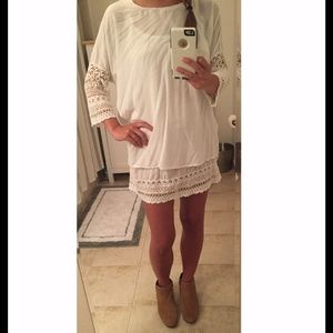 Reduced - White festival dress -- two pieces