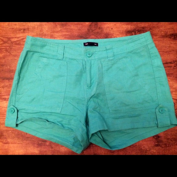 Gap Teal Linen/Cotton Shorts..like new!