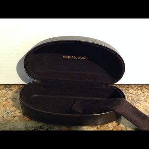 Michael Kors Sunglasses Case Brown Leather