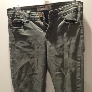 Army Green Skinny Jeans