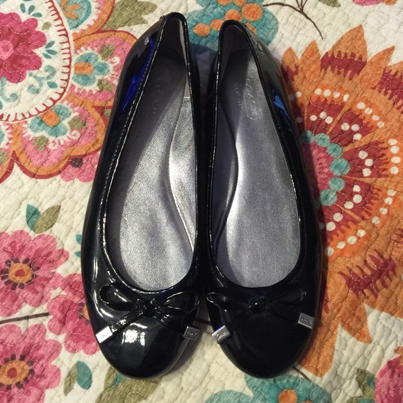 Coach black flats