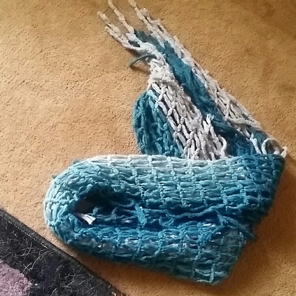 Blue and grey infinity scarf - Picture 1 of 2