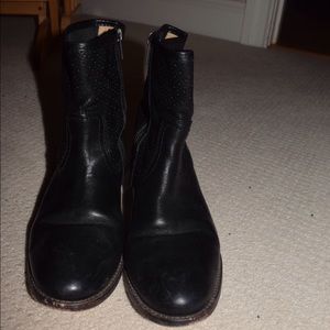 Frye Melissa Perf Bootie (Black)