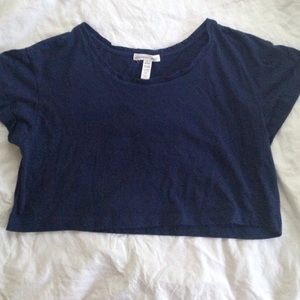 Navy Blue Crop-top
