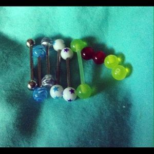 Bundle of Tongue Rings and extra balls