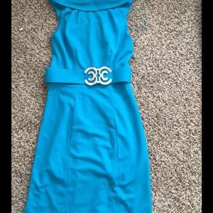 Cache turquoise dress size 2