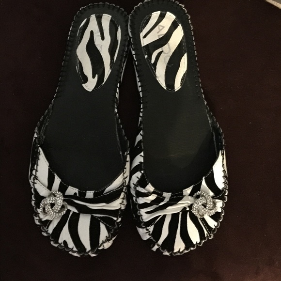 Aldo slip on zebra print shoes