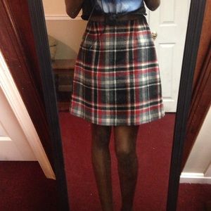 Vintage plaid skirt