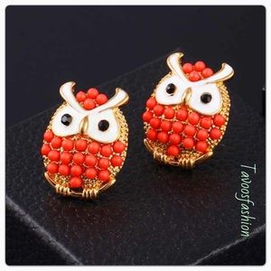 Stud Owl Earrings