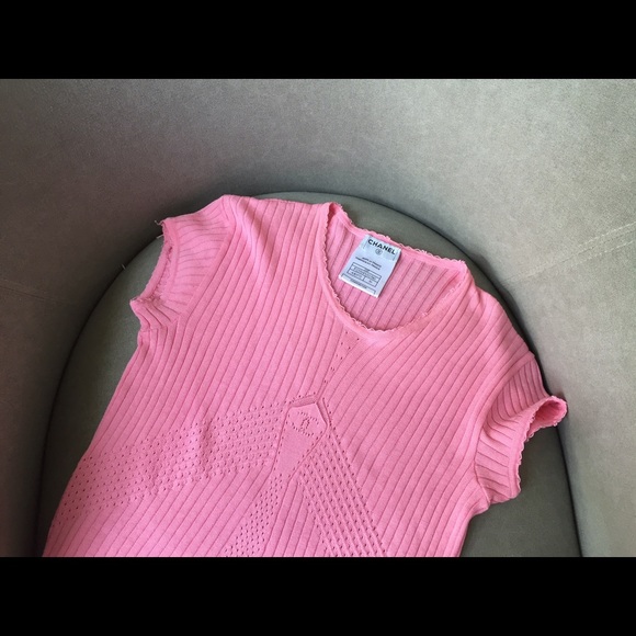 Authentic Chanel Bubblegum Pink Sweater