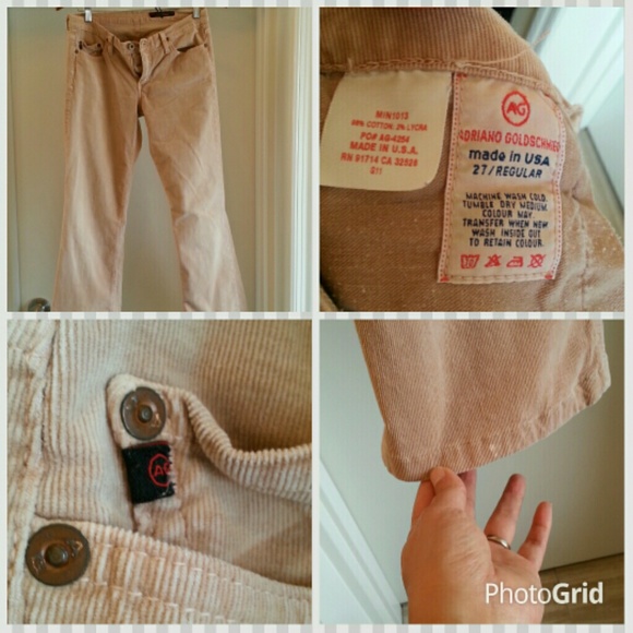 AG corduroy bootcut pants
