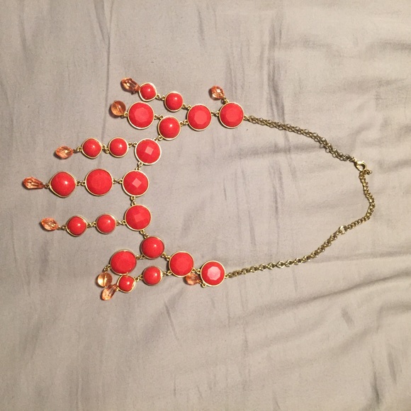 red and gold necklace