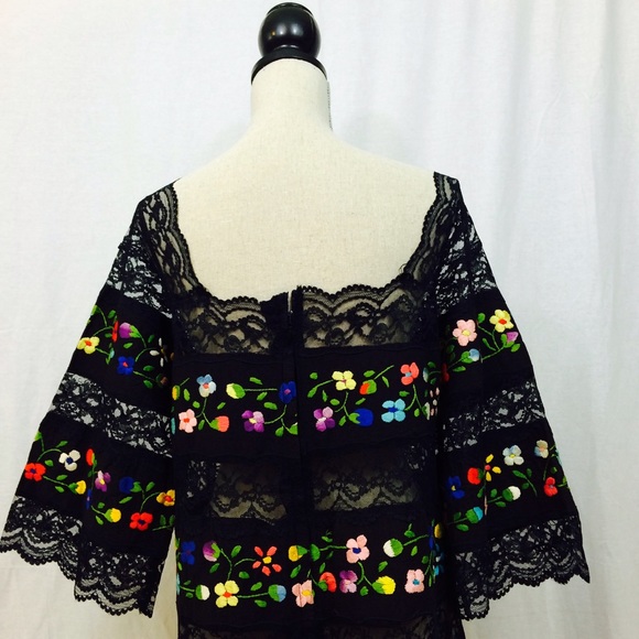 Vintage Mexican Bohemian Maxi Dress❤️ - Picture 4 of 4