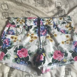 Forever 21 floral shorts