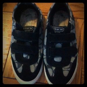 Coach suede and cloth casual sneakers
