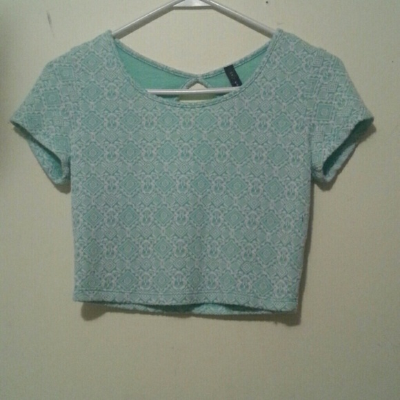 A tribal print crop top
