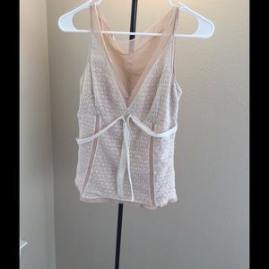 Ellie Tahari silk and lace camisole Medium